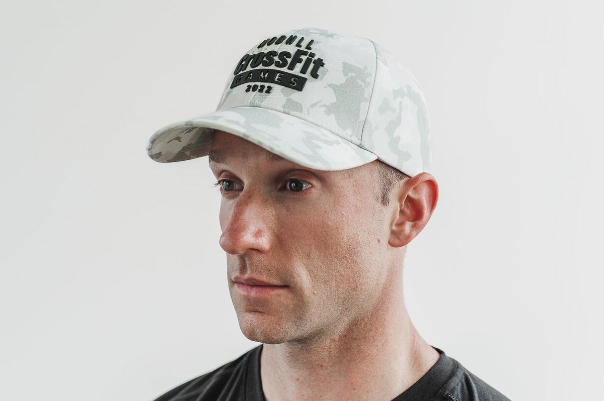 Nobull Crossfit Games® 2022 Classic Men's Hats White Camo | Australia (IA7925)